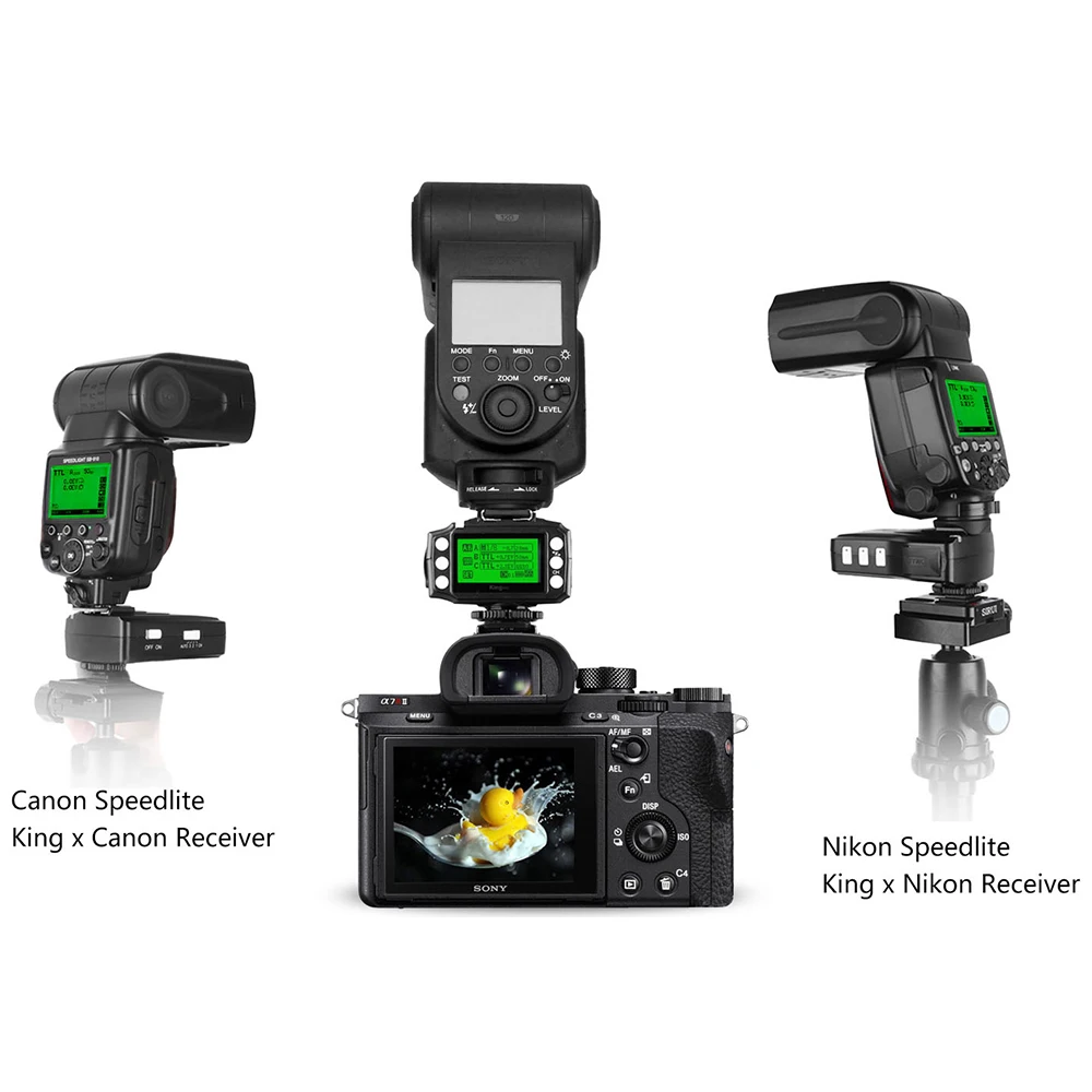 Для sony MI Shoe camera ttl HSS 1/8000S Flash триггерные приемопередатчики PIXEL KING PRO x3Pcs для A7 A7R A7RII