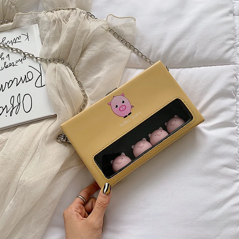 Сумка мессенджер CASMOR маленькая с рисунком животных из мультфильмов для девушек