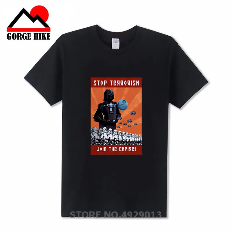 Классическая Звездная Империя футболка джедай Дарт Вейдер евро коммандос