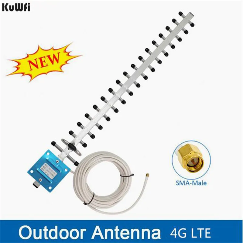 KuWFi антенна wifi 4G LTE SMA male направленная 20dBi Роутер 2500 2700 МГц для роутеров|Антенны