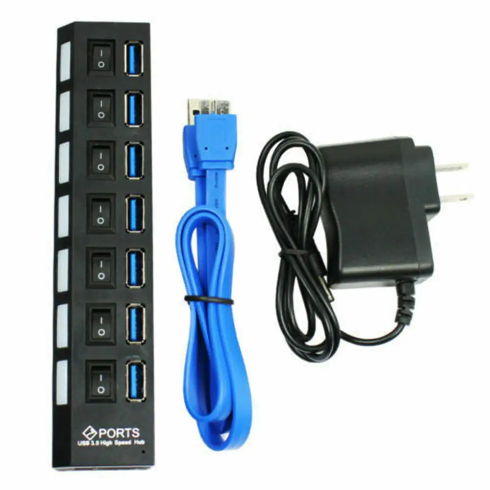 Usb хаб 2 0/3 0 мульти usb USB Высокоскоростной разветвитель 7 портов адаптер Кабельный