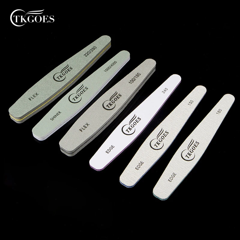 Tkgoes 6 шт./компл. Розничная Пилочки для ногтей nail Art пилочка для ногтей буфера наждачная бумага Тонкий комплект 6 видов стилей доступны Фрезер для маникюра и педикюра