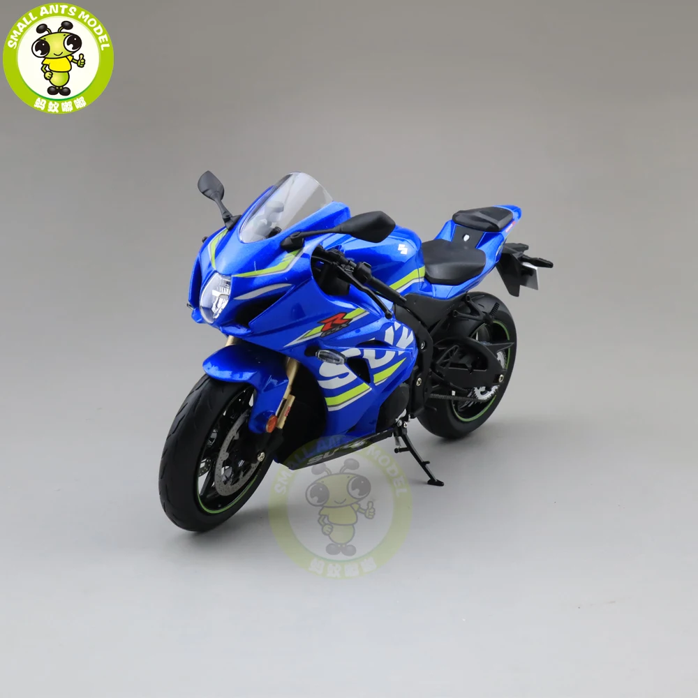 1/12 Suzuki подлинный GSX-R 1000R Литая модель мотоцикла игрушки для мальчиков и девочек Коллекция подарков