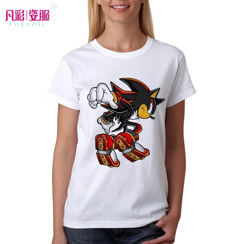 Shadow the Hedgehog T Рубашка Дизайн Вдохновленный Sonic shirt Стиль Прохладный Моды Новинка