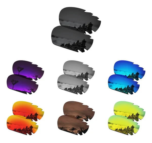 7 Colors Дропшиппинг SmartVLT Сменные линзы поляризация для защиты от УФ-Oakley Jawbone вентилируемый Солнцезащитные очки-несколько пар упакованы - Цвет линз: 7 Colors