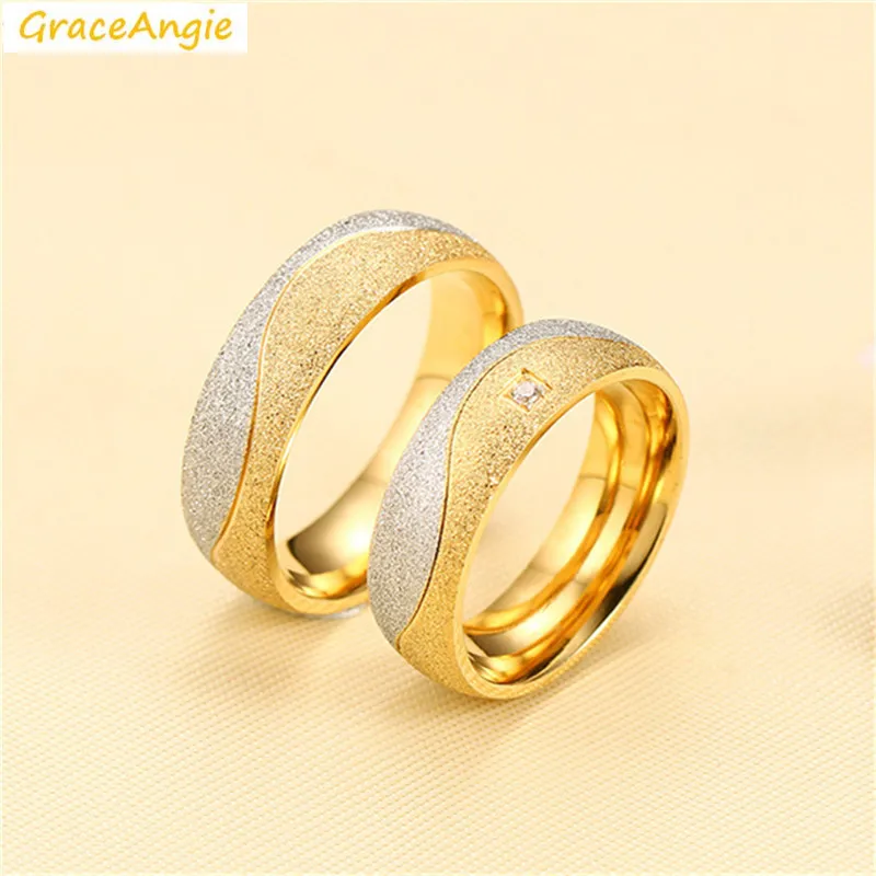 Кольца GraceAngie из титановой стали 1 шт. модные стильные кольца для любителей