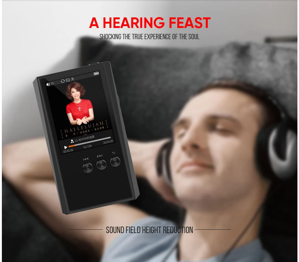 Портативный мини HIFI MP3 плеер без потерь HD DSD 64 256 FLAC ALAC APE спортивный цифровой аудио 24 бит 192 кГц ЦАП Автомобильный плеер 16 Гб