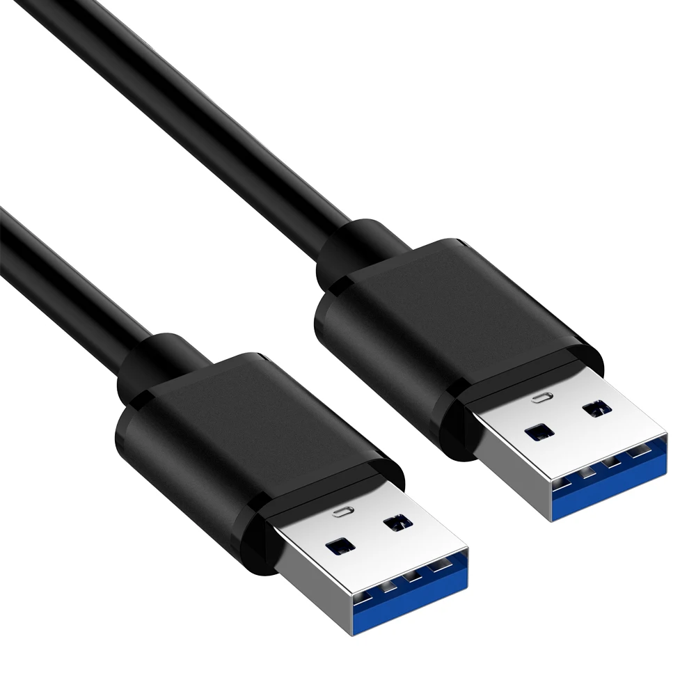 Черный USB-USB кабель для быстрой передачи данных папа-папа USB 3,0 кабель-удлинитель для радиатора жесткий диск USB 3,0 кабель для передачи данных удлинитель - Цвет: Черный