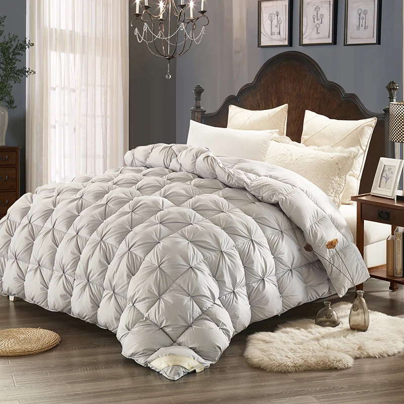 

Pinch Pleat duck/goose down couette Winter Comforter Duvet Queen/King Size Blanket Quilt 150X200cm/180x220cm/200x230cm/220x240cm