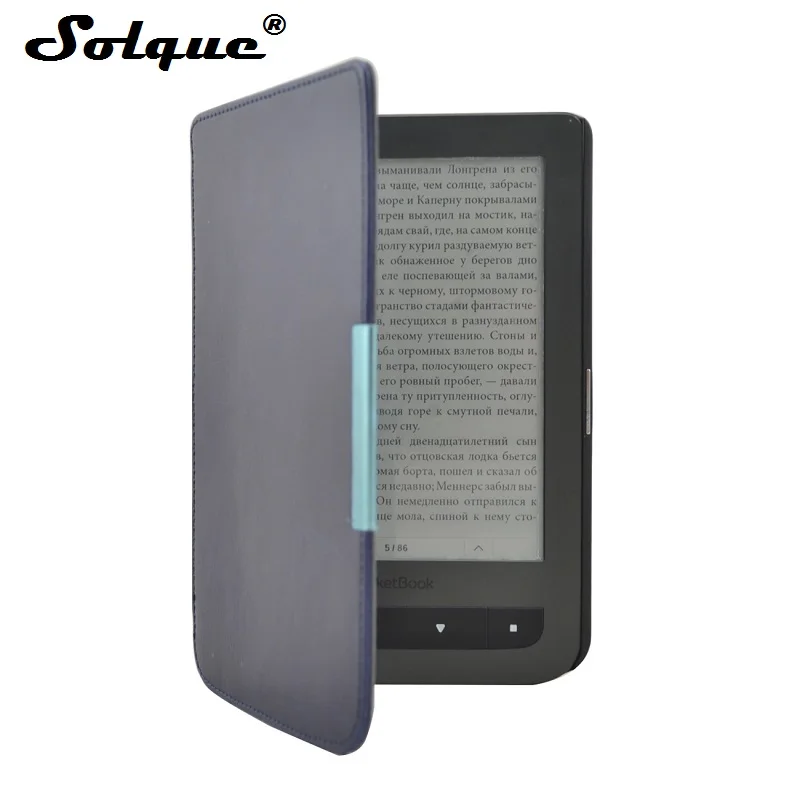 Solque ультратонкая кожа откидная крышка для электронной книги PocketBook Touch Lux 3 626 плюс