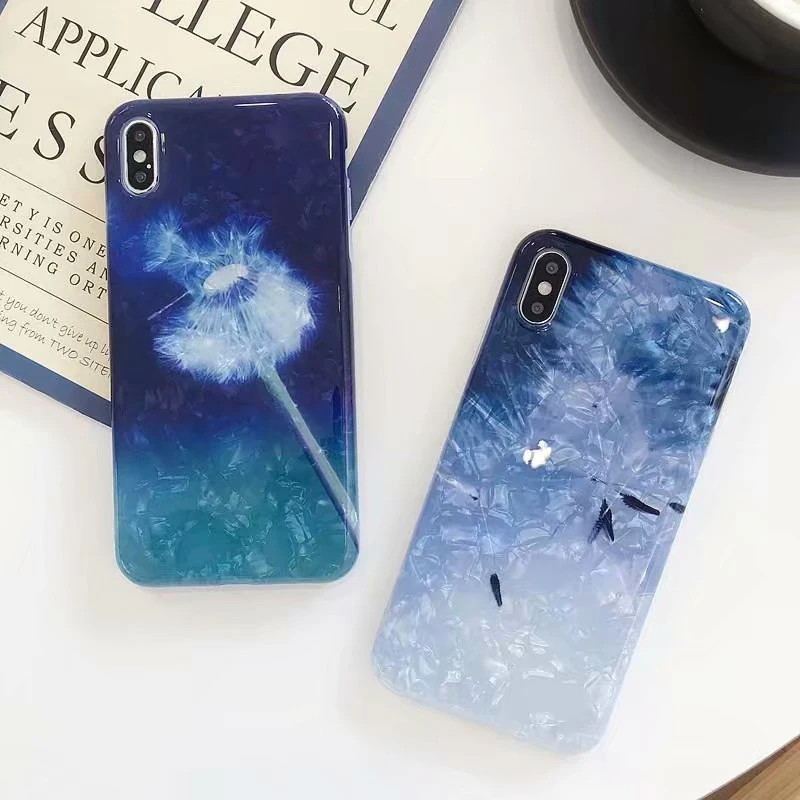 Чехол для телефона TANZ iPhone 7 8 Plus Dream Shell чехлы с рисунком XR XS Max 6 S мягкий силиконовый