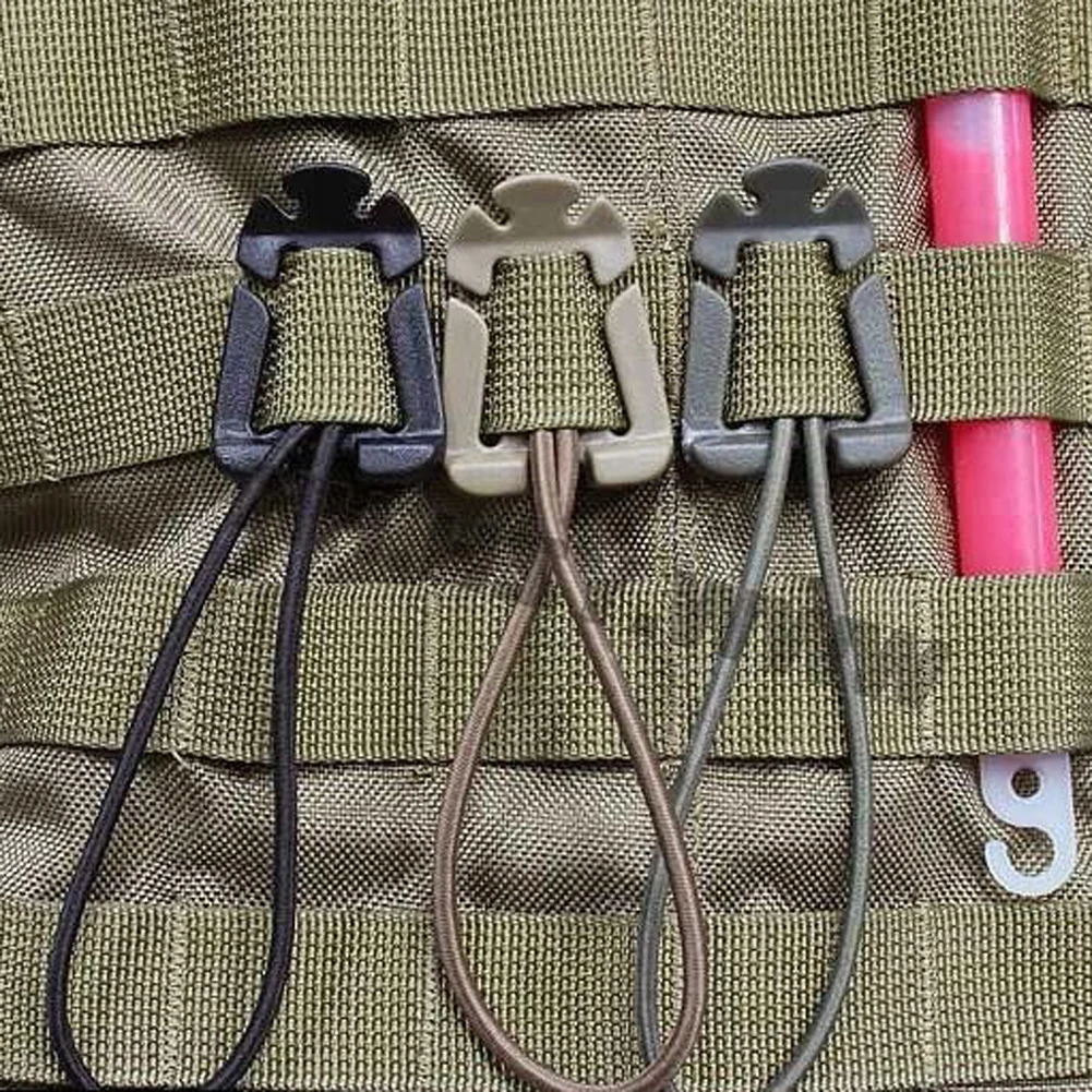 EDC Gear 2 шт./лот Molle рюкзак карабин инструмент эластичная веревка тесьма Пряжка