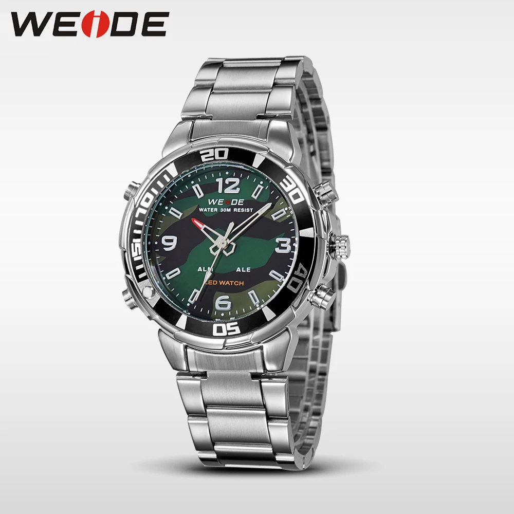 WEIDE Мужчины Мода Наручные Часы Военный Роскошные Известный Бренд мужской