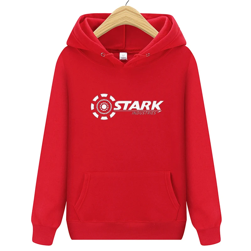 Новые Брендовые мужские толстовки STARK INDUSTRIES, зимние модные толстовки Kpop для мужчин и женщин, повседневные свободные толстовки Harajuku
