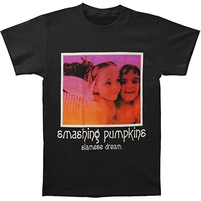 Smashing Pumpkins Сиамские Мечта Рамка мужская Черная Футболка S-XXL N Хлопковые Рубашки