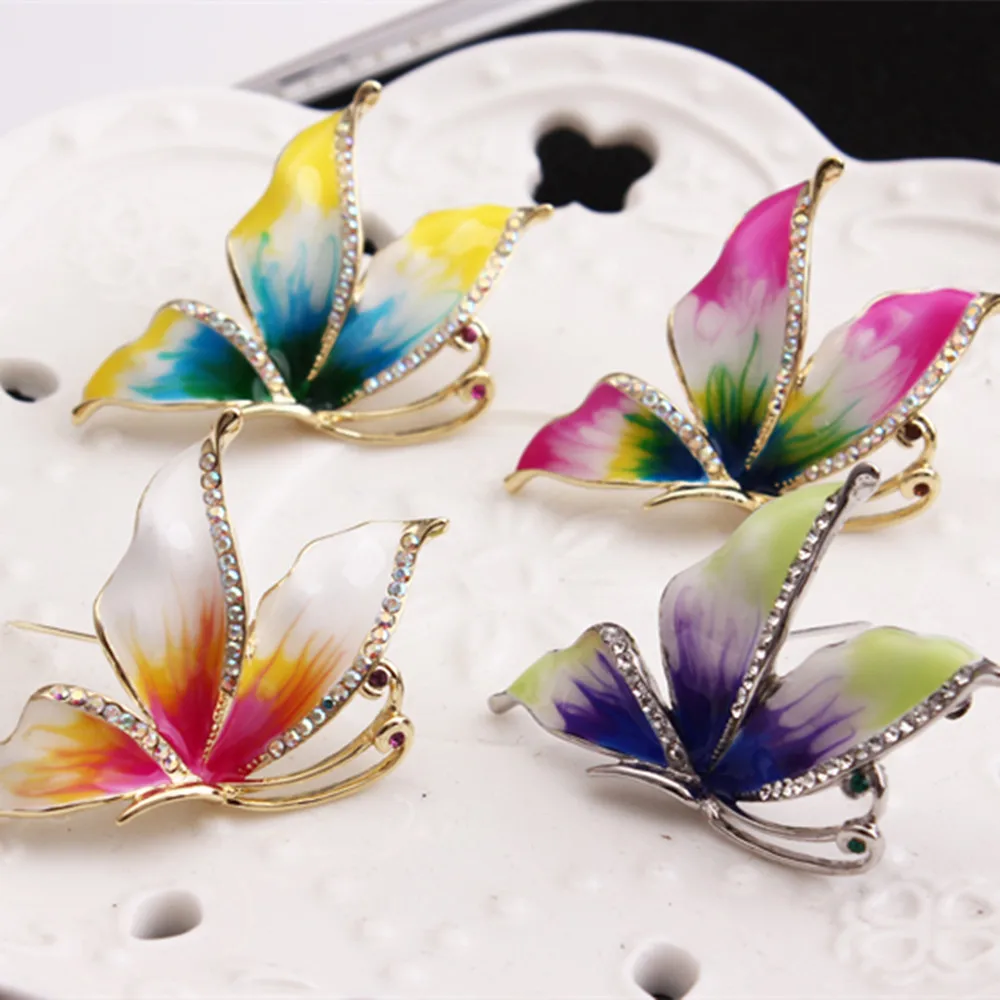 Рождественский подарок Ms Betti 2017 этическая Женская бижутерия|pin jewelry|butterfly broochenamel