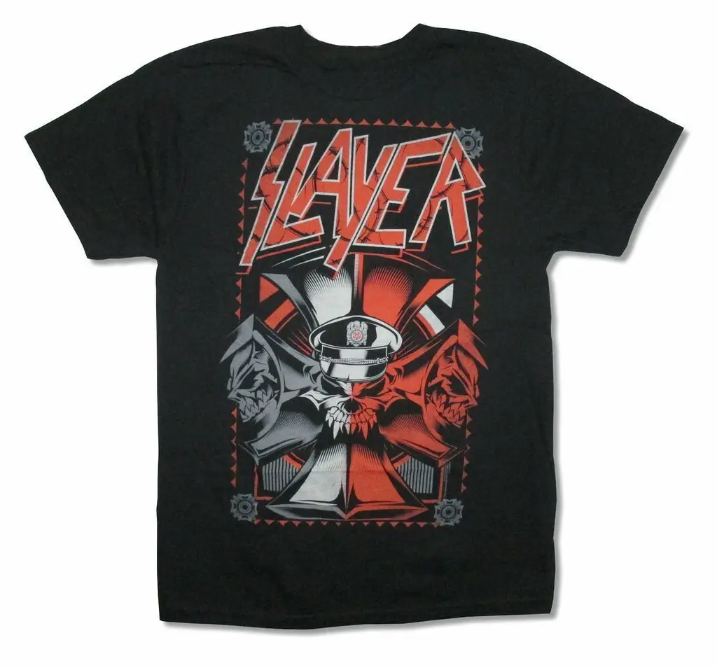 Slayer Propaganda черная футболка с изображением черепа новая официальная Летняя