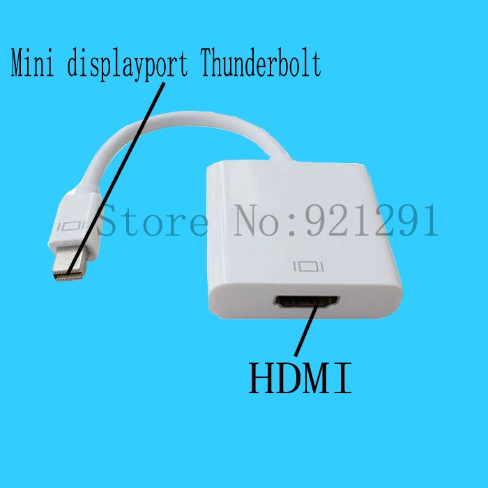 2 шт./лот мини дисплейный порт для интерфейса Thunderbolt дисплея к HDMI Кабель адаптер mini