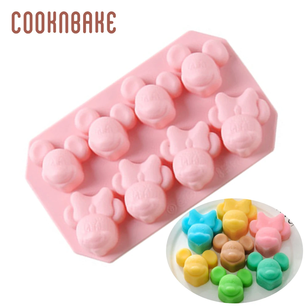 CDY-157 COOKNBAKE силиконовые формы для мыла Микки Маус Силиконовые формы для выпечки тортов Микки форма для желе, пудинга diy украшения торта - Цвет: CDY-157