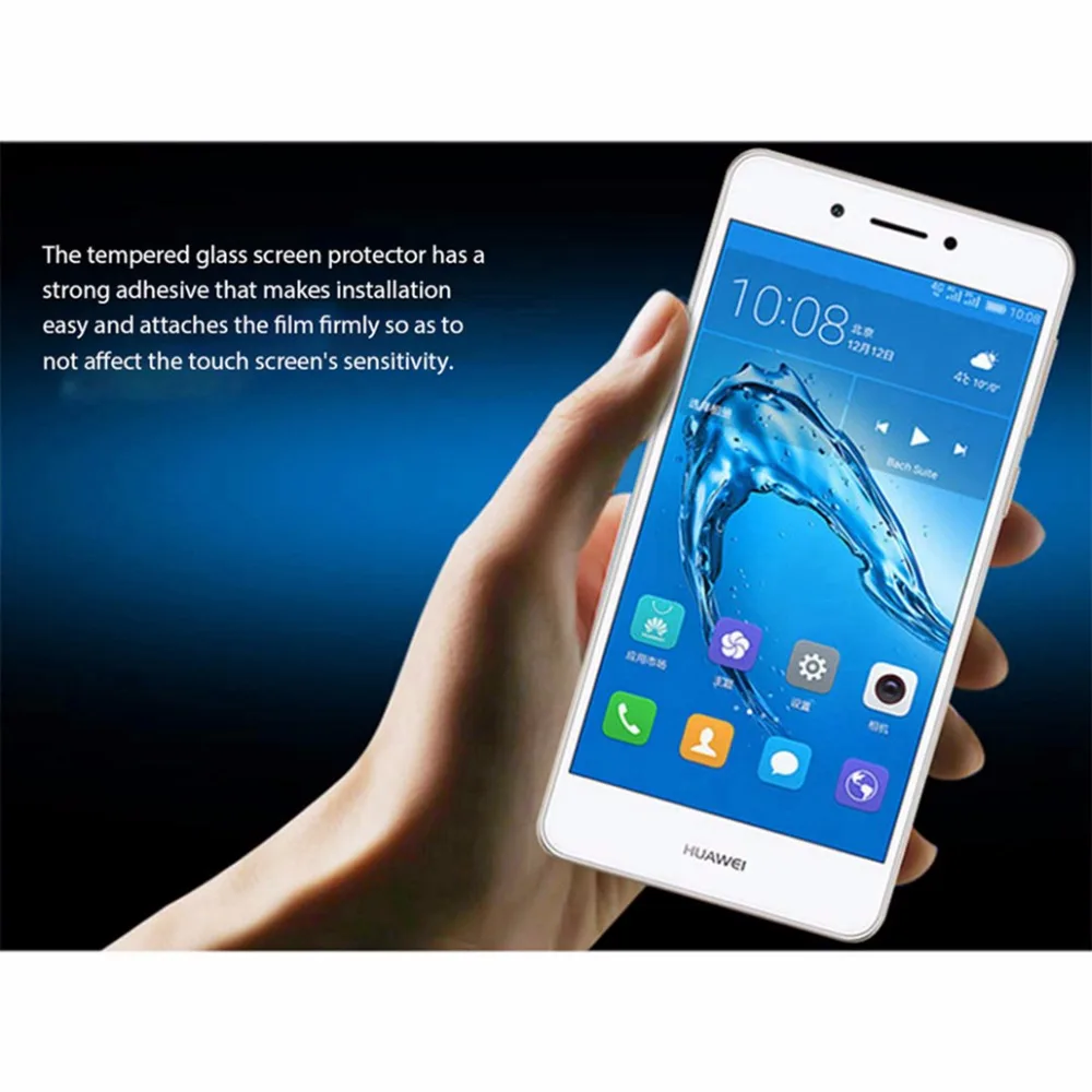 Закаленное 3D стекло с изогнутыми краями для Huawei Honor 6X Honor6x полноразмерная