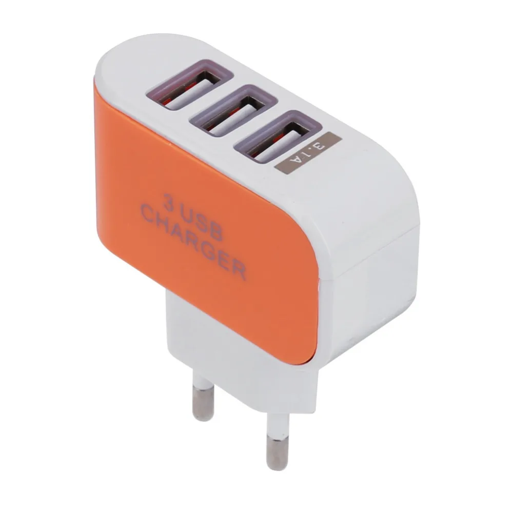 Зарядное устройство с 3USB портами 5 В 2 А 100 240 в|plug socket|standard plugtravel socket |