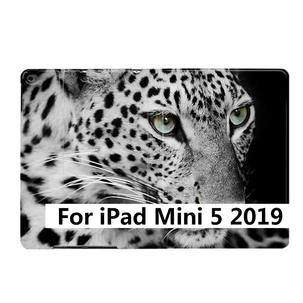 For iPad Mini 5 Черная пантера леопард животное из искусственной кожи Стенд Смарт чехол для iPad Air 1 2 3 9," 56 7th 10,2" 10," PRO Mini 4 5 - Цвет: For iPad Mini 5