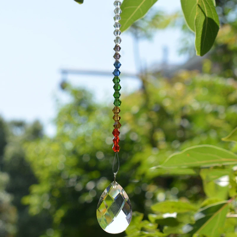 Chakra хрустальная люстра в форме шара призмы Подвески Радуга производитель