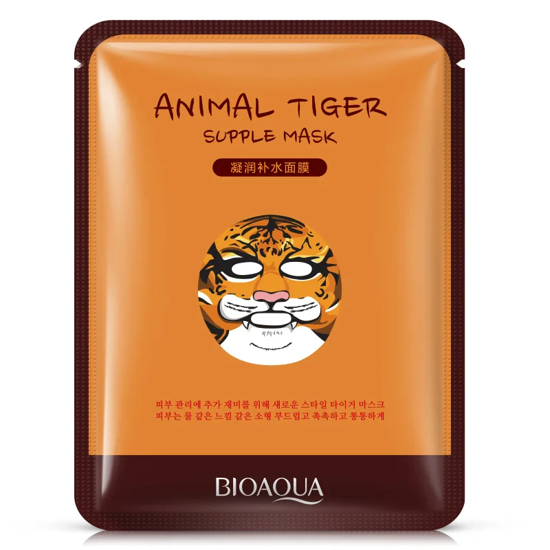 Антивозрастная маска для лица Animanl Tiger отбеливающая овца/панда/собака