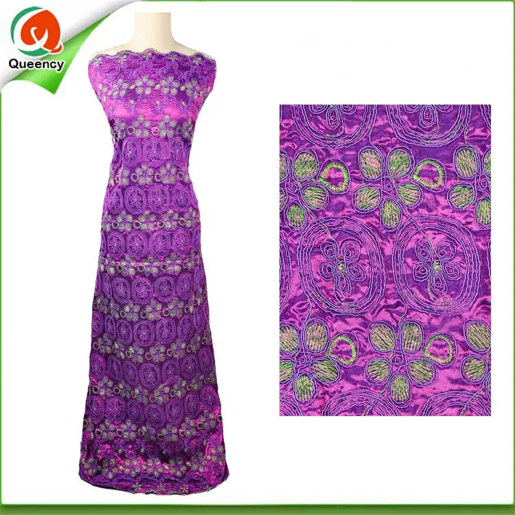 2017 г. Queency Intorica обычный шелк сырец Джордж африканская ткань 5 ярдов за штуку оптовая продажа красивых платьев