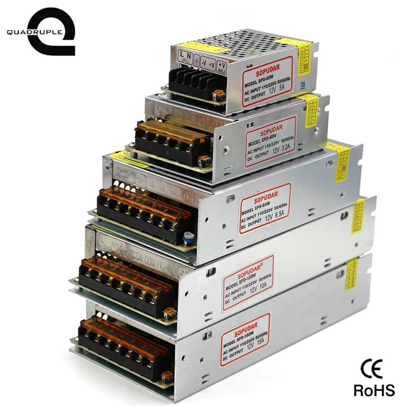 Четверка питание от напряжения постоянного тока 12 V питания трансформаторов для