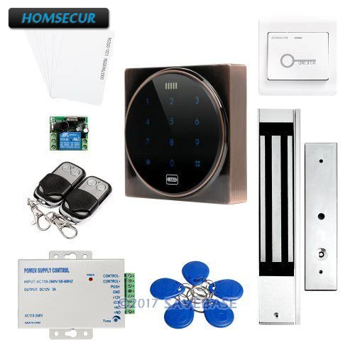HOMSECUR Красный Бронзовый Цвет антивандальный 125 кГц ID Металл RFID система контроля