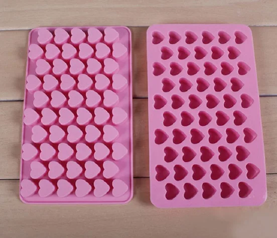 Торт Отделочных работ 55 Мини Решетки Любовь Сердца Форма DIY Силикагель Шоколада