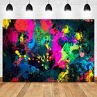 Фон с граффити светящийся неоновый фон для вечеринки граффити живопись абстрактные фоны баннер поставки украшения