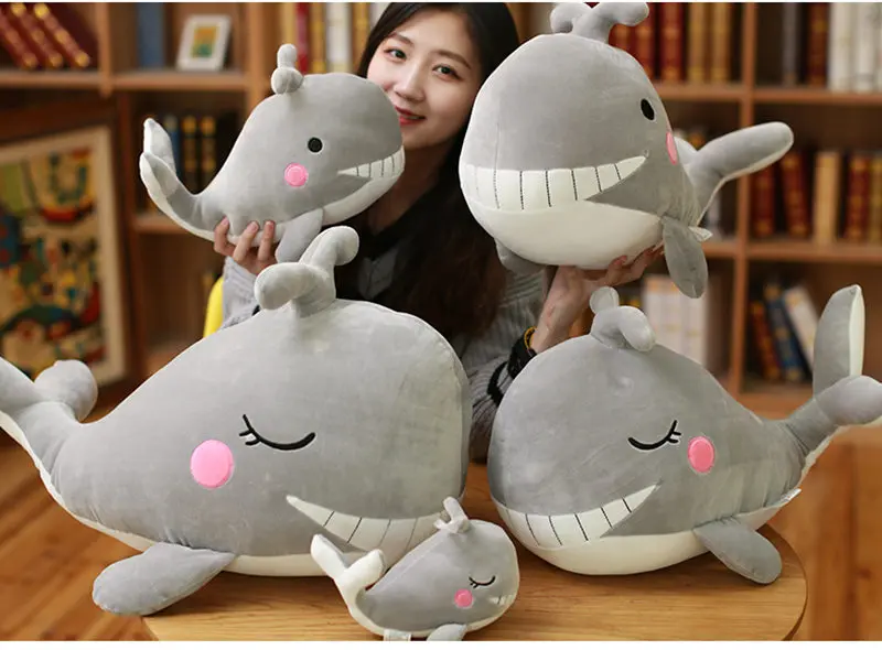 1 шт. 20 см/30 см/45 см/60 см Kawaii кит плюшевые игрушки мягкие плюшевые животные КИТ подушки игрушки куклы диванную подушку подарки на день рождения