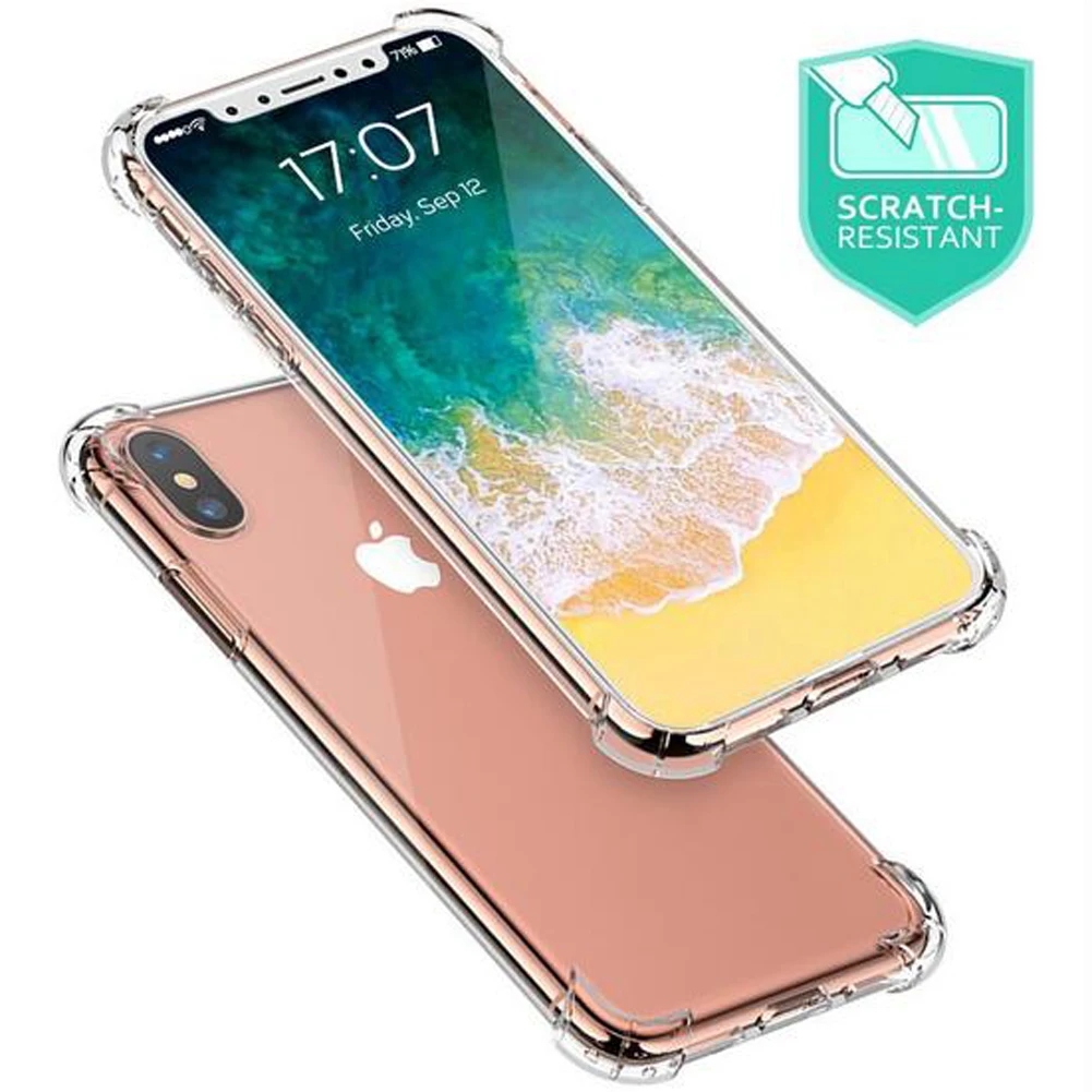 Mayround для iPhone X 8 Plus SE силиконовый чехол гибридная прозрачная воздушная подушка