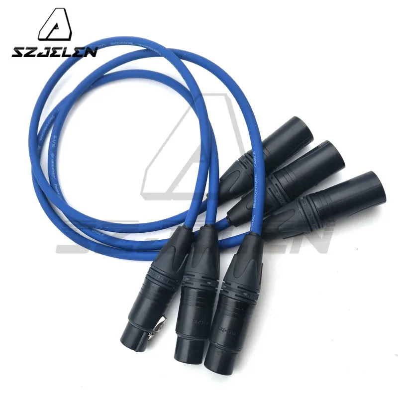 3 контактный XLR кабель для NEUTRIK штекер гнездо M/F аудиокабель микрофонного микшера