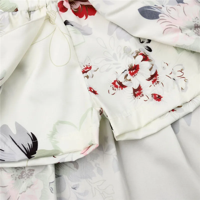 Summer Boho Kids Baby Girls Clothing Floral Outfits Off Shoulder Crop Tops Shorts Skirts 2Pcs Child Girl Flowers 0-4Y | Детская одежда
