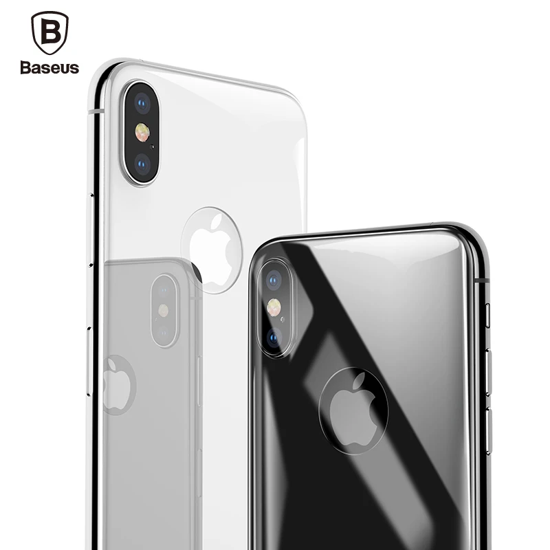 Защитная пленка Baseus на заднюю панель из закаленного стекла для iPhone Xs Max, защитная пленка на заднюю часть для iPhone Xs