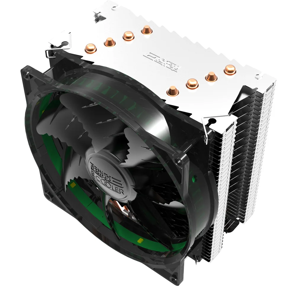 PCCOOLER x4 процессорного кулера 4 тепловыми Процессор Вентилятор охлаждения 120 мм 4PIN