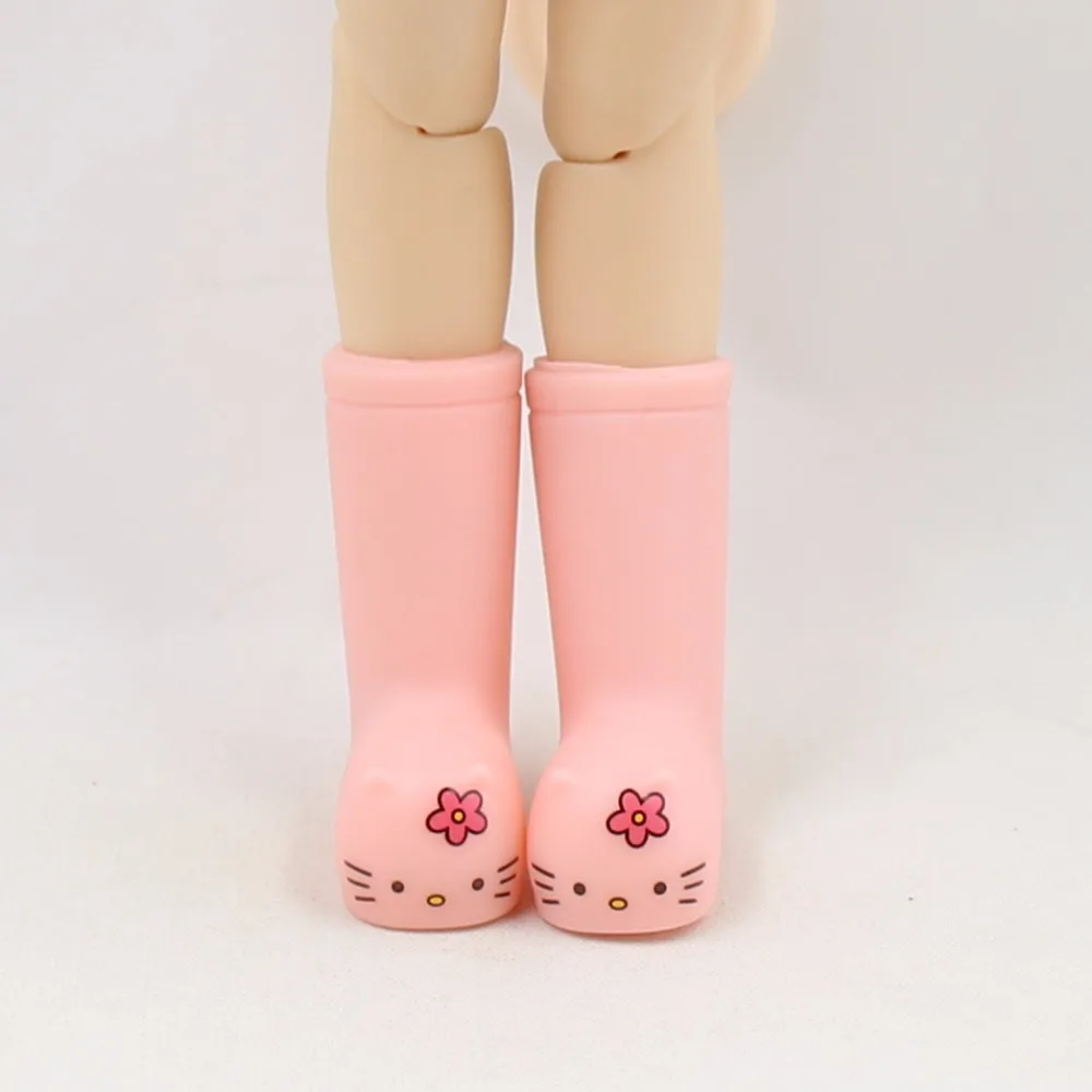 Blyth doll bjd icy joint body сапоги с животными 3 см* 4 см Милая пластиковая обувь непромокаемые сапоги