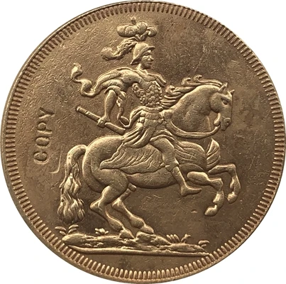 24 K gold plated Poland 1697 COIN COPY 23.3mm | Дом и сад