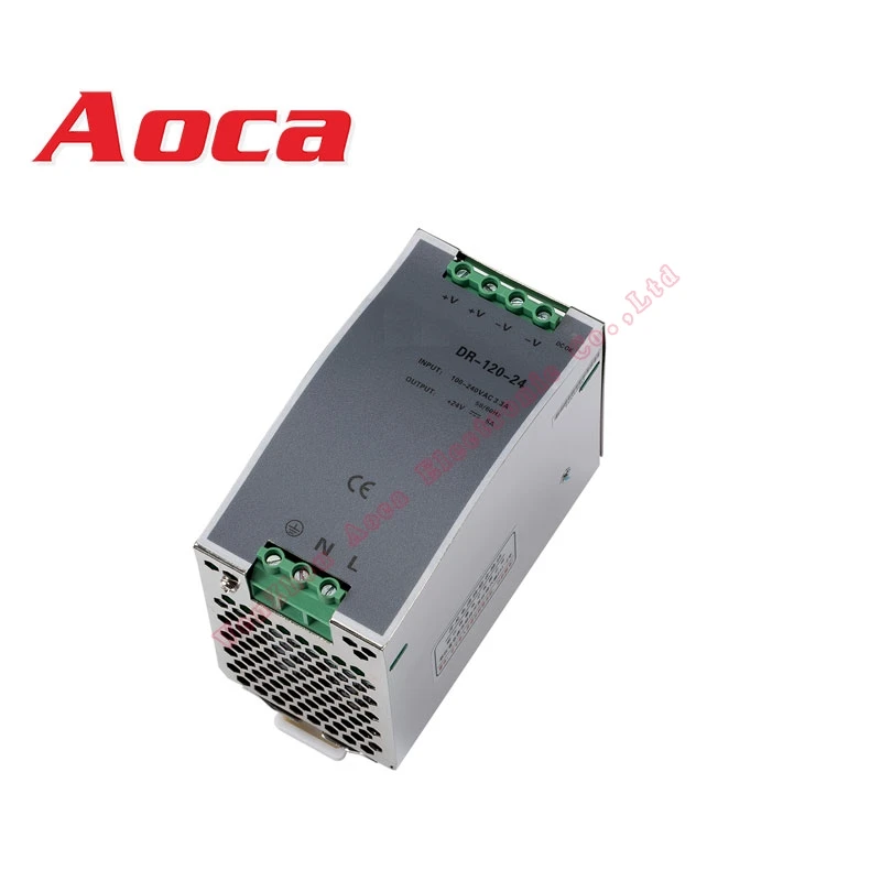 120W DC 24V 5A DIN-Rail Power Supply 12V10Amp AC 85~264v Input Voltage Smps Output 12v 24v Power Supply