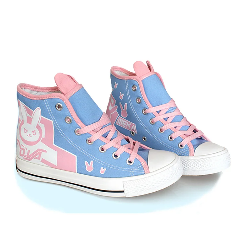 Летняя Милая холщовая обувь D.va для Аниме Косплей Костюм туфли женские кроличьи