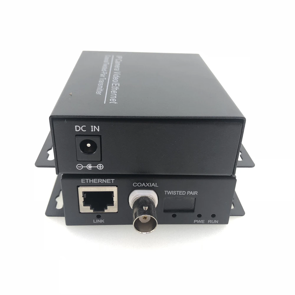 1 пара 10/100 м ip передача Coaxia BNC в порт rj45 IP удлинитель CCTV HD видео EOC Ethernet 2