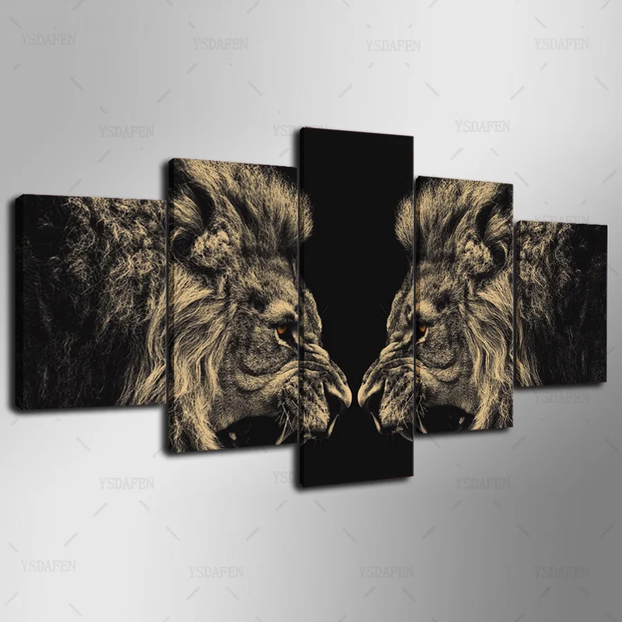 

HD Printed Painting Canvas Printing Lion painting Room decor print poster picture canvas Framed Art HG-135