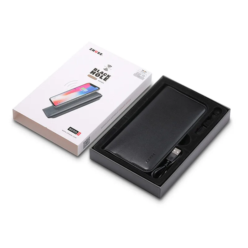 ZOVYVOL мужской женский Умный кошелек с USB для зарядчика Ipone и Android емкостью 8000 мАч