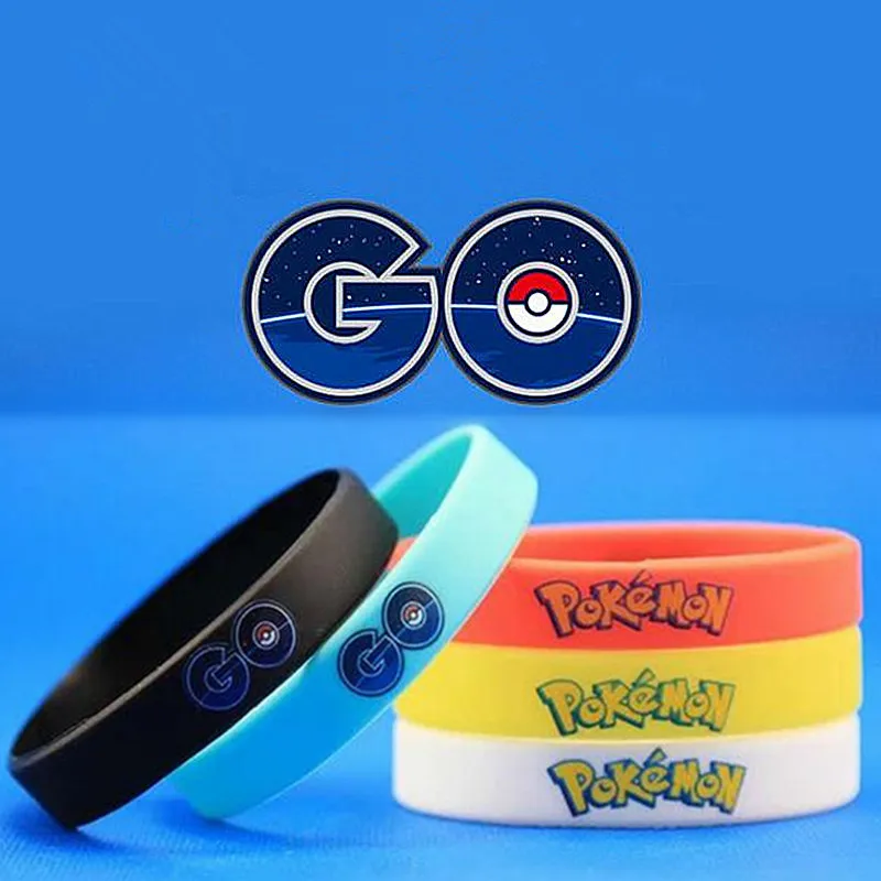 1 шт. игрушка Пикачу браслет Pokemon Go силиконовый Напульсники Для мужчин Для женщин резиновые браслеты power стаканчики для вечеринки, подарков аксессуары