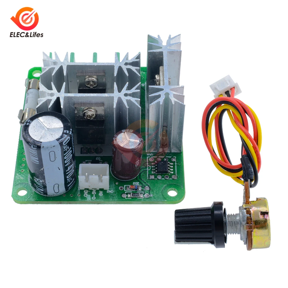 DC 6V-90V 15A Контроллер скорости двигателя Dreh Pangerregler Schalter Регулировка Ширина