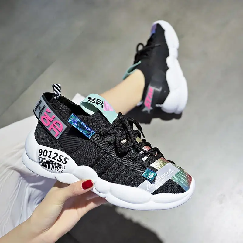 2020 г. женские кроссовки повседневная обувь женская на плоской подошве из