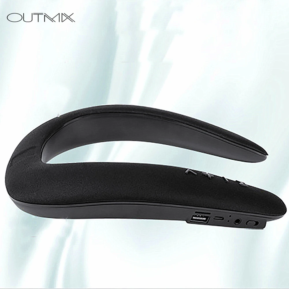 OUTMIX 5D стерео Беспроводная Bluetooth колонка водонепроницаемое носимое кольцо